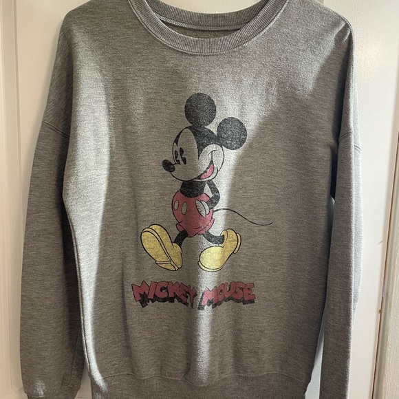 Disney Tops - Mickey Mouse Gray Sweatshirt